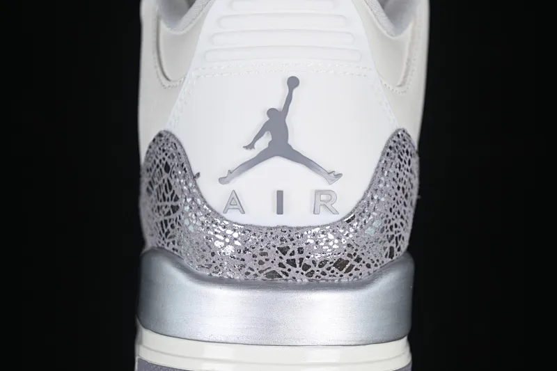 All categories Air Jordan Jordan series basketball shoes Air Jordan 3 Air Jordan 3 "Sail Metallic Silver" AJ3 Joe 3 Metallic Silver CK9246-100